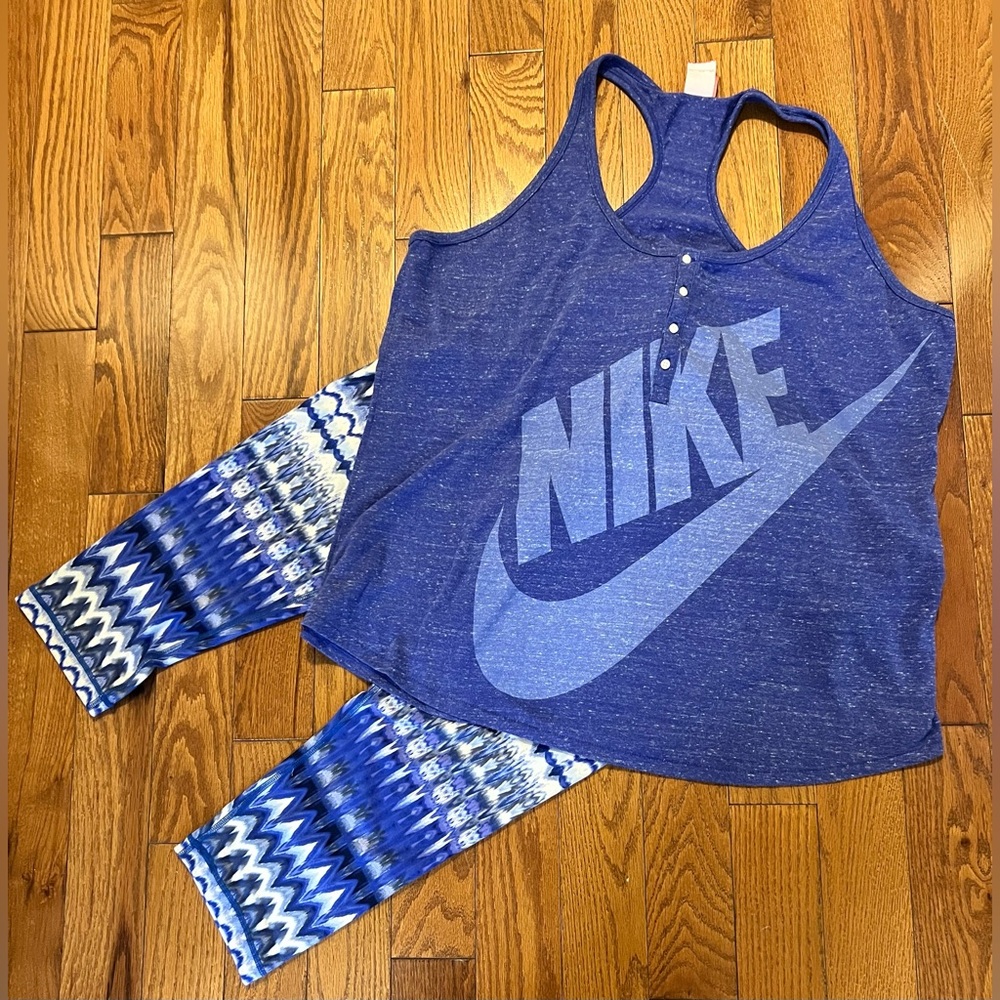 2 Pc Set Nike Tank with Coordinating Leggings